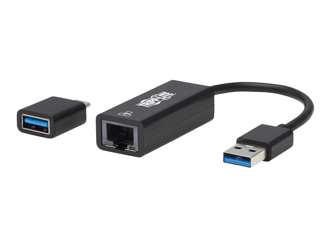 Tripp Lite U336-000-GB-CA USB-C USB-A to Rj45 Ethernet Net Adapter Plus N620