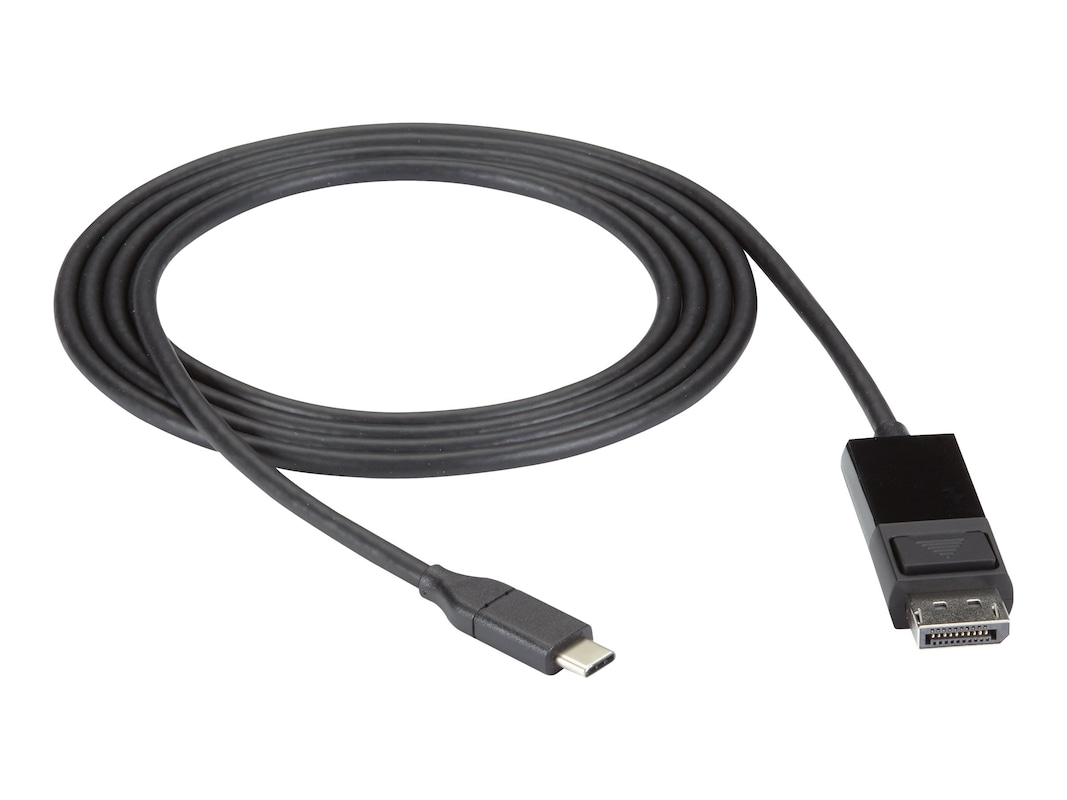 6 ft. USB-C to Displayport Adapter Cable - 4K60 & HDR - BLACK BOX VA-USBC31-DP12-006