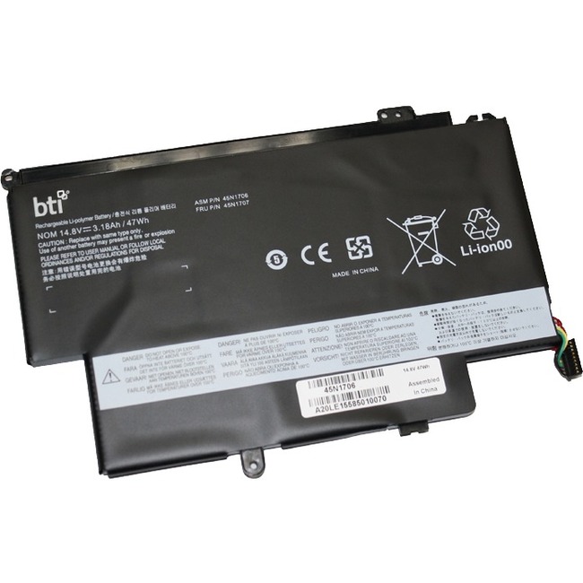 Picture of Battery Technology 45N1706-BTI 14.8V Replacement Battery for Lenovo S1 Yoga 45N1706&#44; 45N1707&#44; 45N1705 & 45N1704