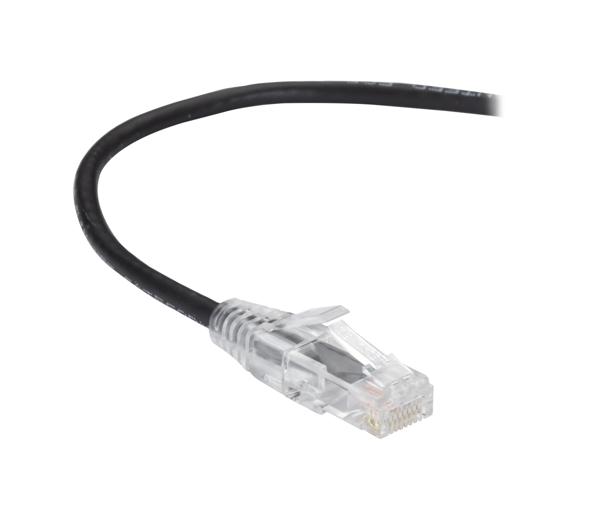 C6PC28-BK-05 5 ft. Slim-Net CAT6 250 MHz 28 AWG Stranded Ethernet Patch Cable - Black