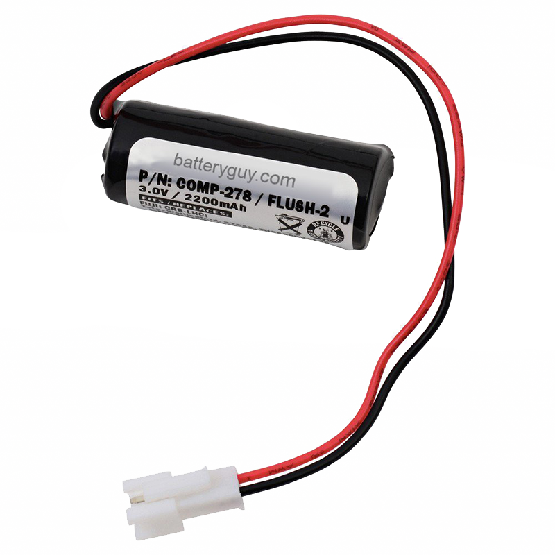 Picture of Dantona Industries FLUSH-2 3.0V 2400mAh Replacement Bathroom Automation Battery