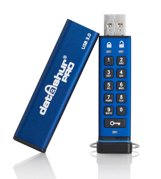 Picture of iStorage IS-FL-DA3-256-4 Datashur Pro 4GB Encrypted USB Flash Drive