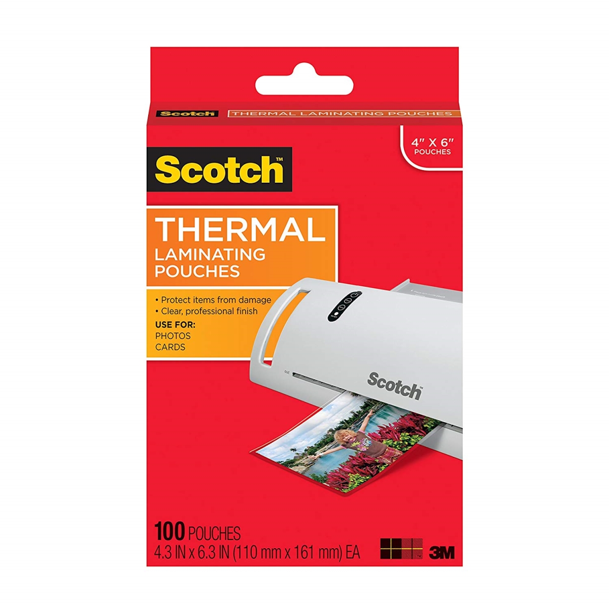 Picture of 3M TP5900-100 4 x 6 in. Thermal Pouches, Pack of 100