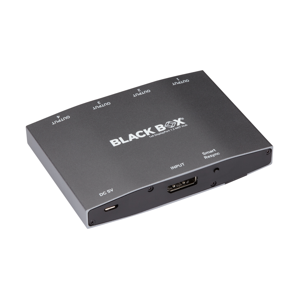Black Box DPMSTHUB-4P 4 Port Displayport MST Hub with 4K Power Cable