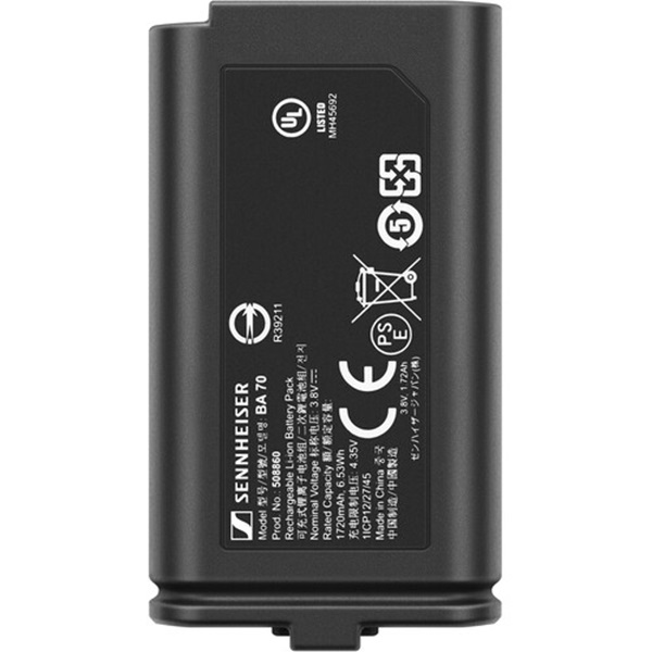 Picture of Sennheiser Electronic 508860 Rechargeable Battery Pack for EW-D SK&#44; EW-D SKM-S & Lithium-Ion