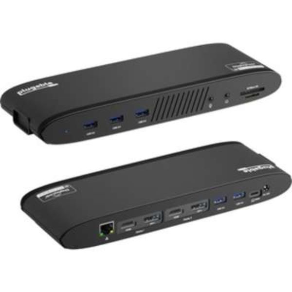 Plugable Technologies UD-6950PDH 13-in-1 Plugable USB-C Docking Station Dual Monitor with 100 watt Charging & Dual 4K Display