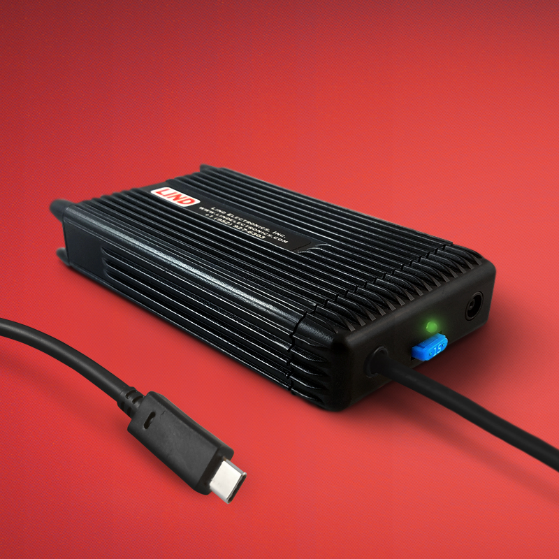 USBC100-5462 100 watt USB-C 12-32VIN DC Power Adapter with Cig Plug & Straight USB-C