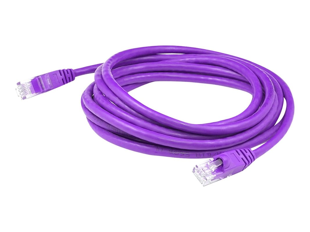 Picture of Add-on ADD-3FCAT6A-PE 3 ft. Cat6A RJ-45 M-M UTP PVC Copper Patch Cable&#44; Purple