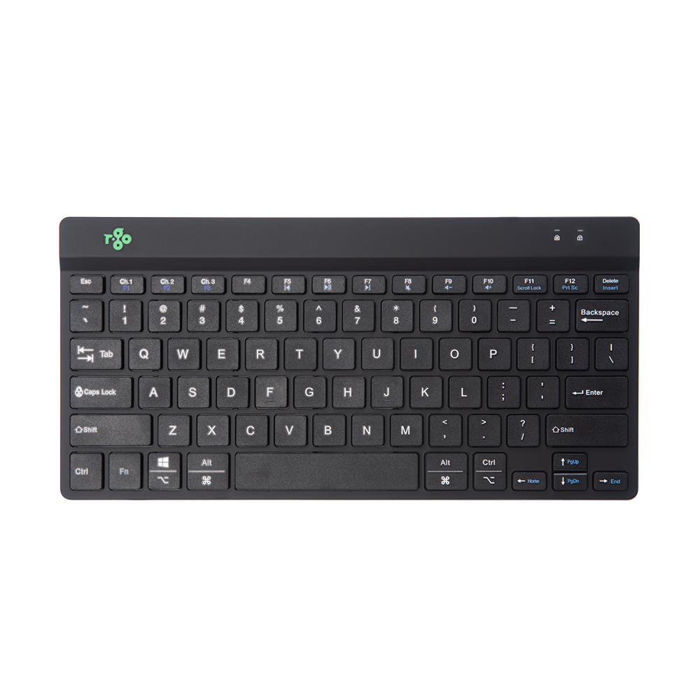 TOOLS RGOCOUSWLBL ERGONOMIC KEYBOARD, COMPACT SLIM, BLUETOOTH, FOR PC/COMPUTER/DESKTOP/