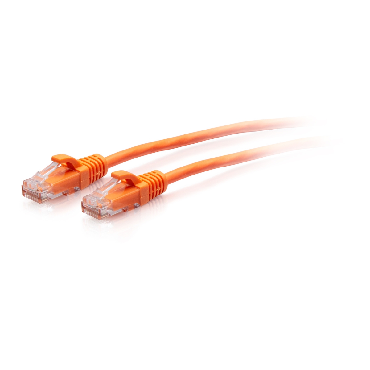 10 ft. Cat6a Snagless Unshielded Twisted Pair Slim Ethernet Network Patch Cable, Orange