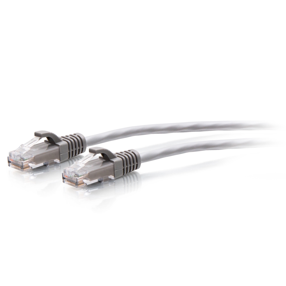 30124 25 ft. Cat6a Snagless Unshielded Twisted Pair Slim Ethernet Network Patch Cable, Gray