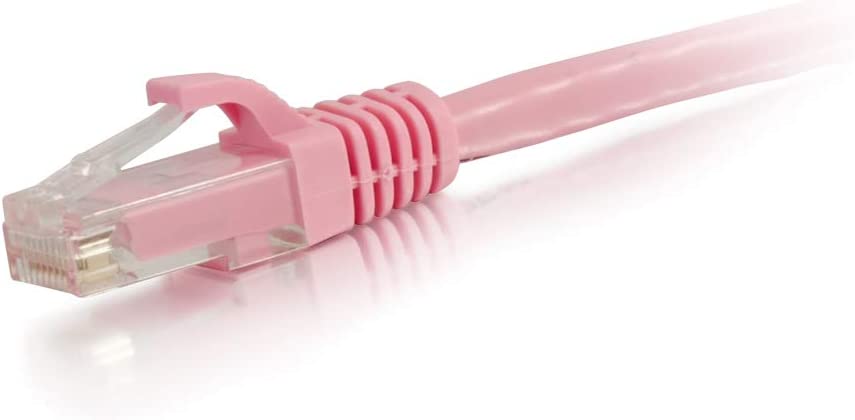 15 ft. Cat6A Slim Ethernet Patch Cable, Pink
