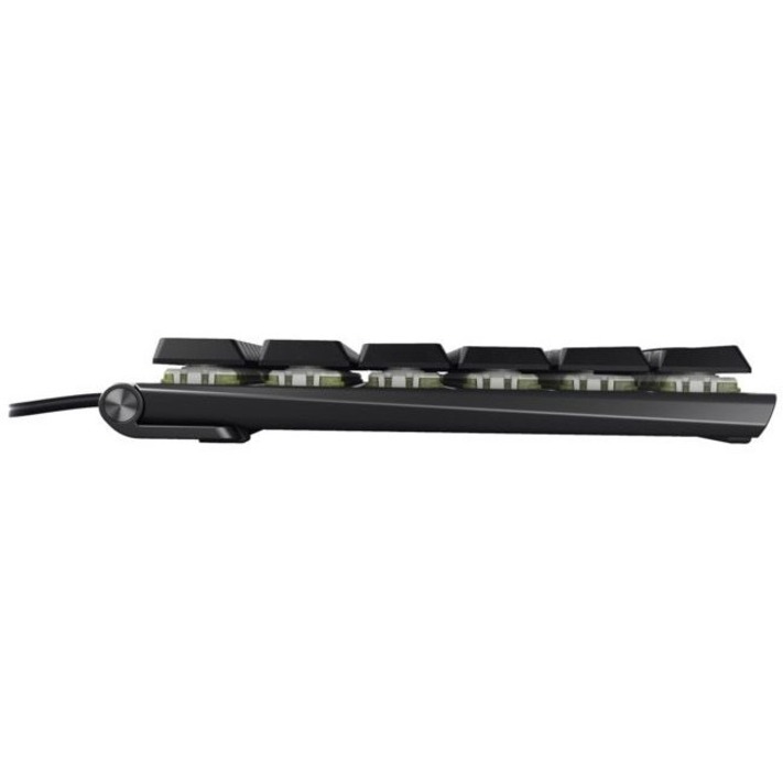 Picture of Cherry Americas G8A-25010LVBUS-2 RGB Wired Mechanical Keyboard with Mix Low Profile Speed Switches&#44; 104 Plus 4 Key US English Layout & Lasered Keycaps