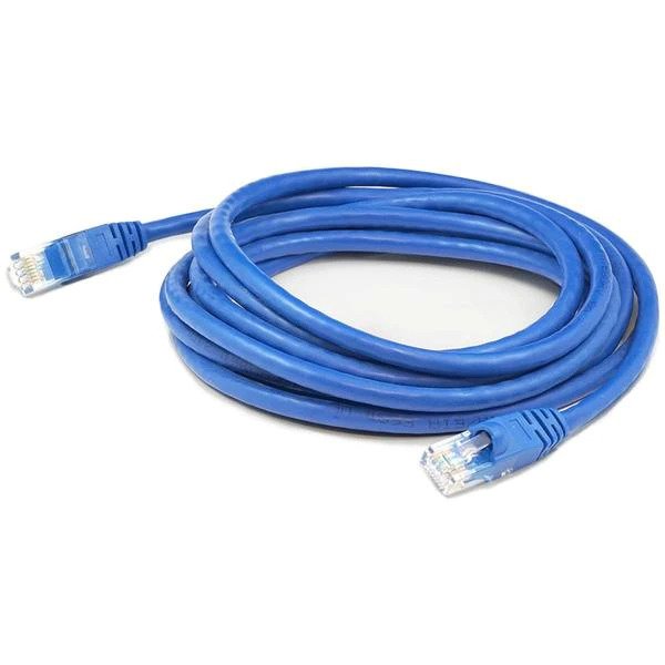 Picture of Add-on ADD-10FSLCAT6-BE 10 ft. RJ-45 Male To RJ-45 Male Cat6 Straight UTP Slim PVC Copper Patch Cable&#44; Blue