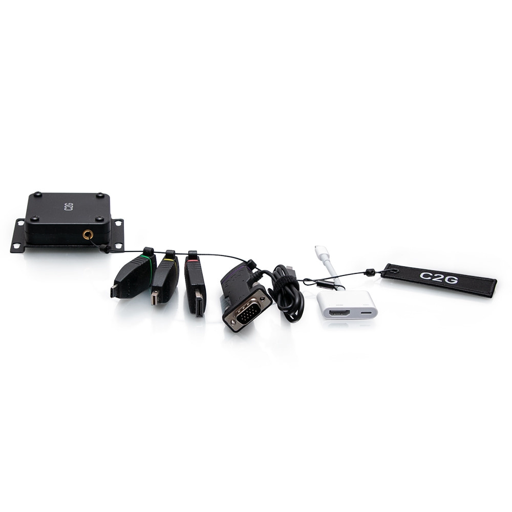Picture of C2G C2G29891 Retractable Universal Mount 4K HDMI Adapter Ring with Color Coded Mini DisplayPort