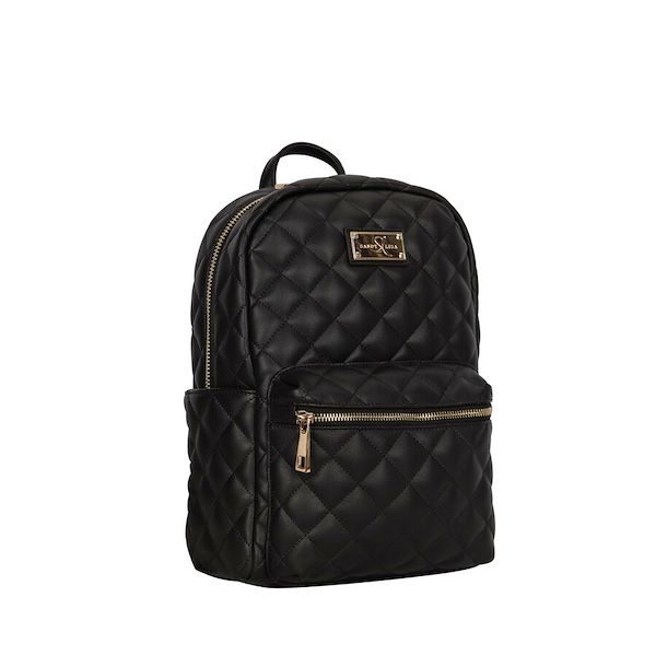 Picture of Eco Style SLSTP-BPBK-MINI The ST Tropez Is An Exquisitely Designed Haveinch Quilted Mini Backpack for 13 in. Notebook, Black