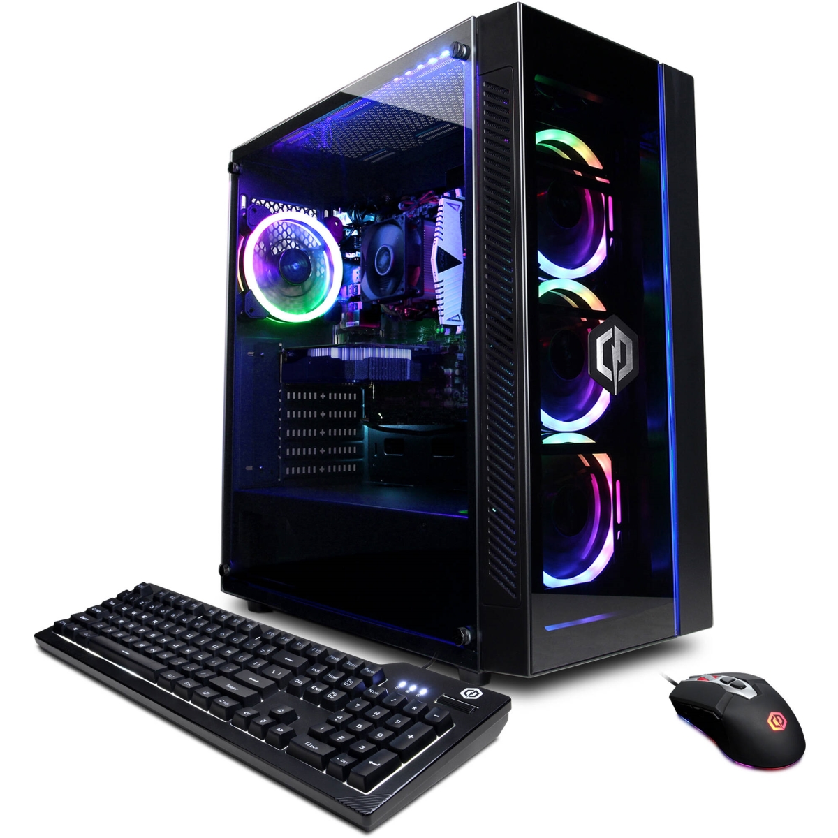 Picture of Cyber Power PC GMA8840CPGV6 Cyberpowerpc Gamer MasterGMA8840CPGV6 with Amd Ryzen 3 4100 3.8Ghz CPU & 8GB DDR4 Gaming Desktop Computer