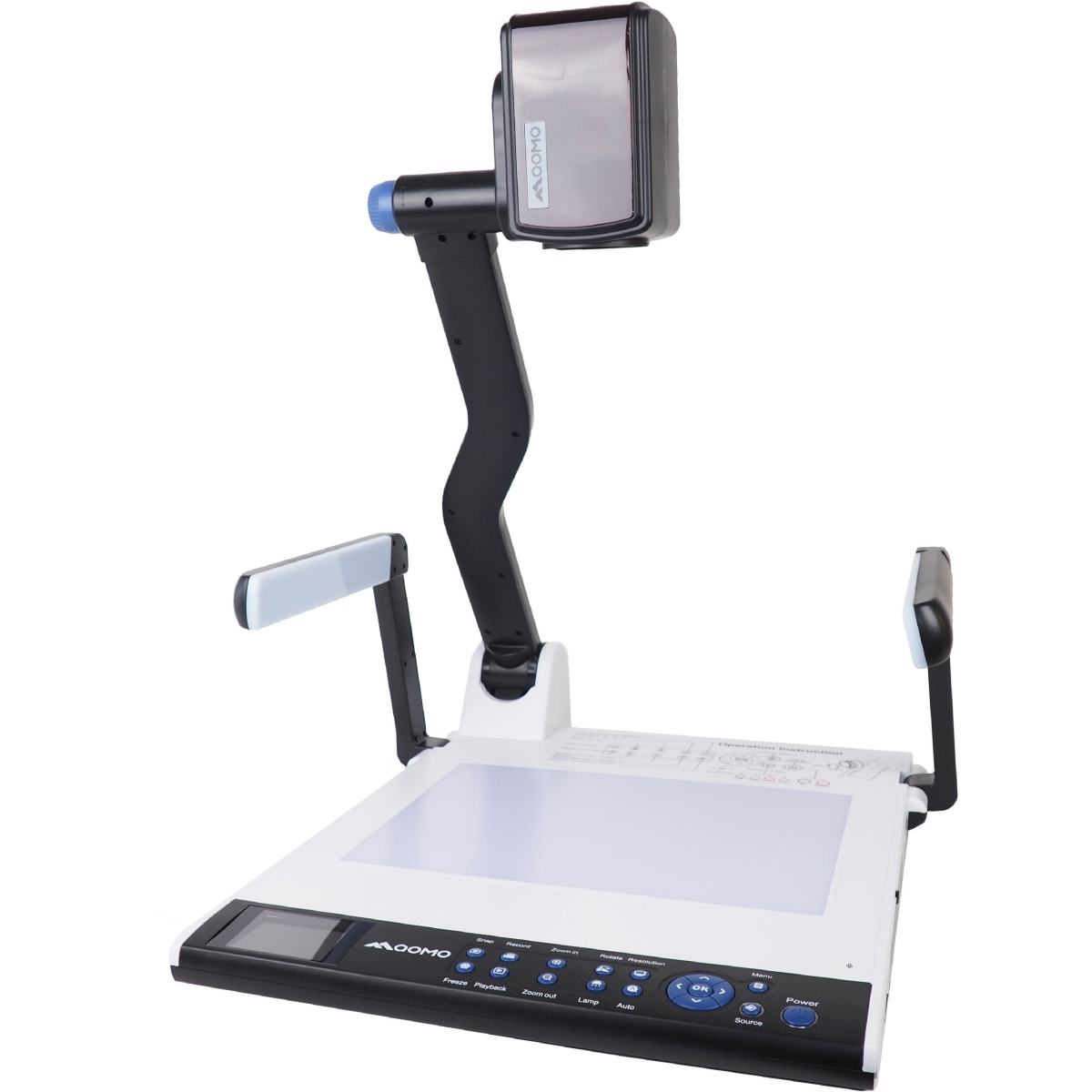 QD5000 Flatbed Document Camera, 8.3 MP, 4K Hdmi In & Out, 10X Optical 10X Digital Zoom Desktop Document Camera