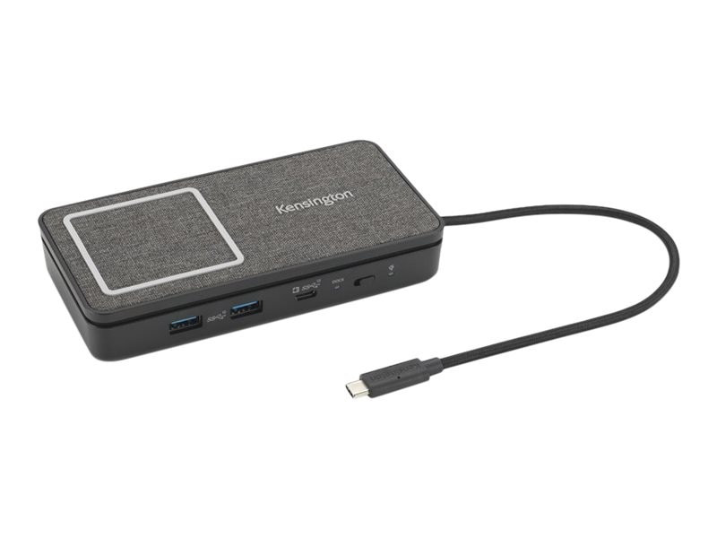 K32800WW 100W USB-C Dual 4K Portable Mobile Dock with Qi Charging