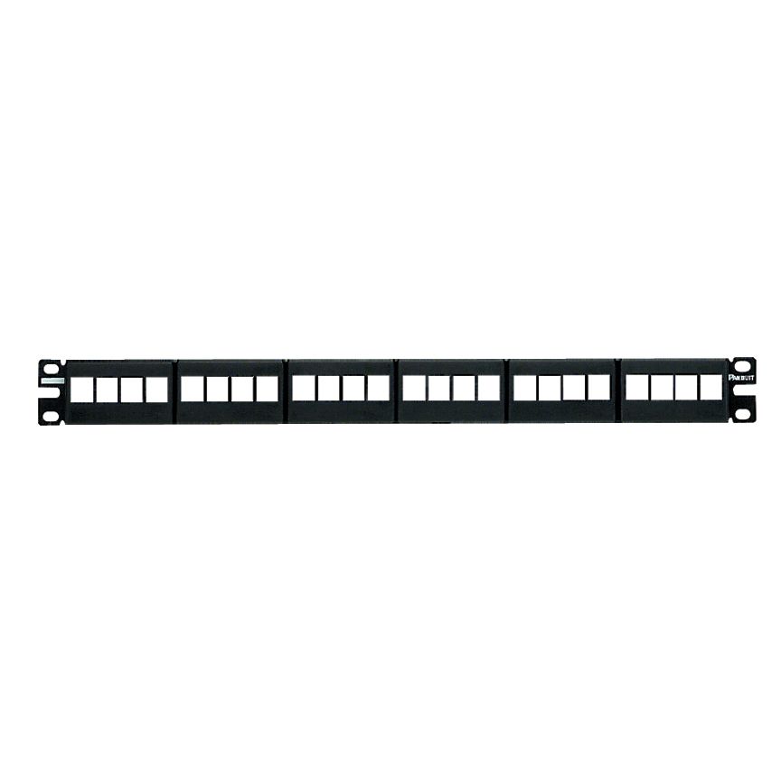 24 Port 1 RU Nk Modular Flat Patch Panel