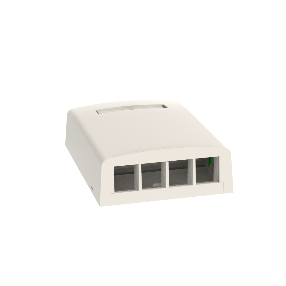 NK4BXWH-AY Netkey 4-Port Surface Mount Box White