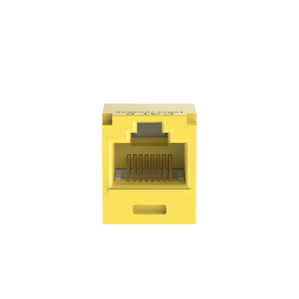 Minicom Cat6 UTP 8Pos 8Wire Univ Yellow Module
