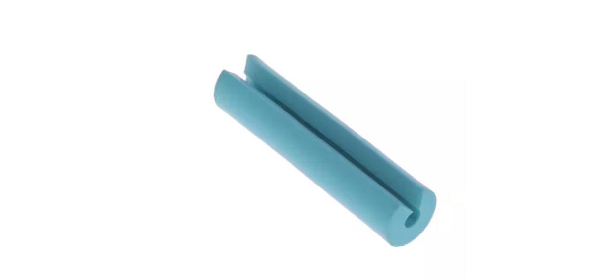 1 in. Identification Sleeve for 2 mm Simplex Cable, Aqua - Pack of 100