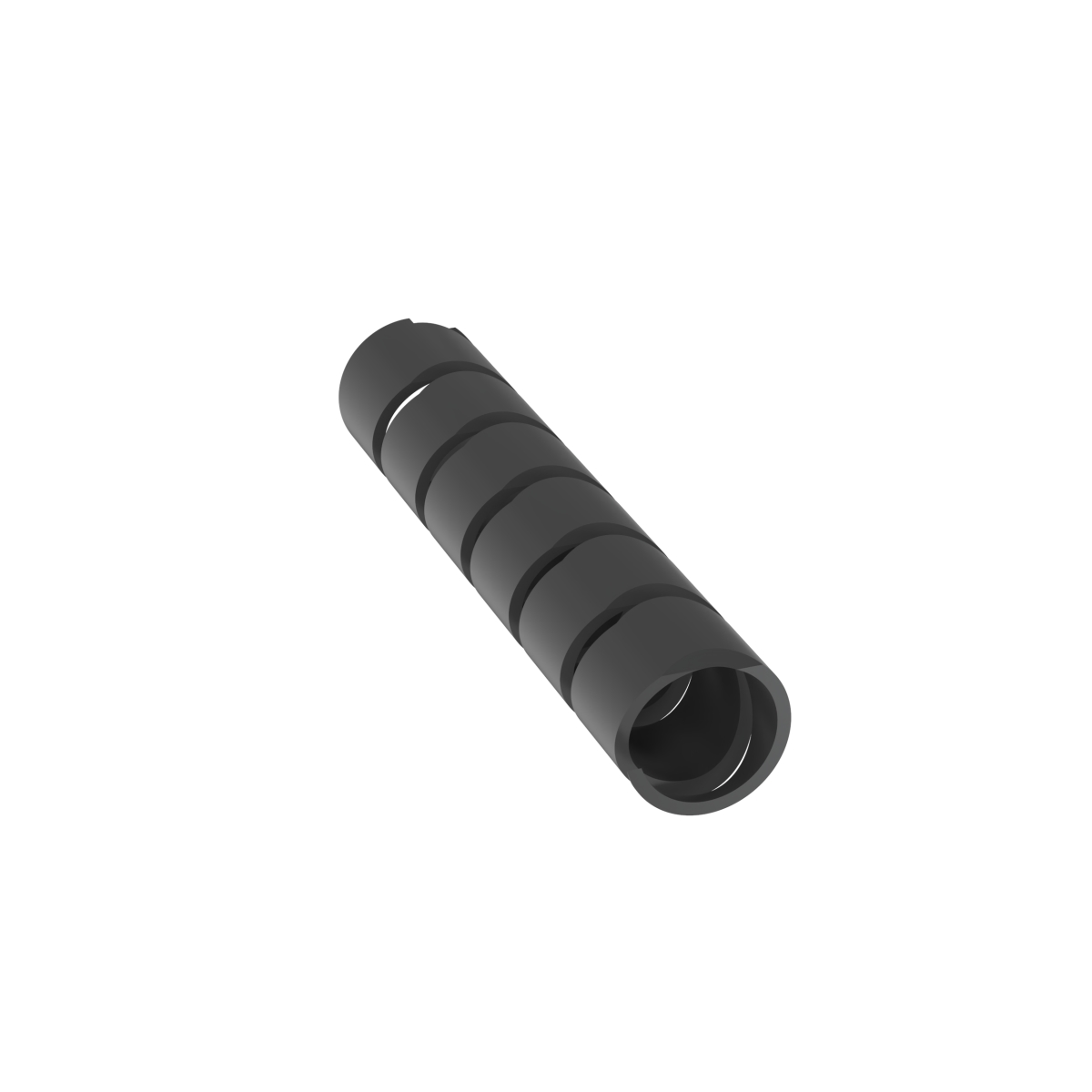 0.5 in. x 10 ft. Spiral Wrap, Weather Black