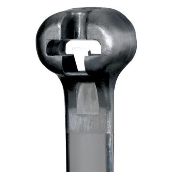 8.0 in. Dome Top Barb TY Cable Tie Black