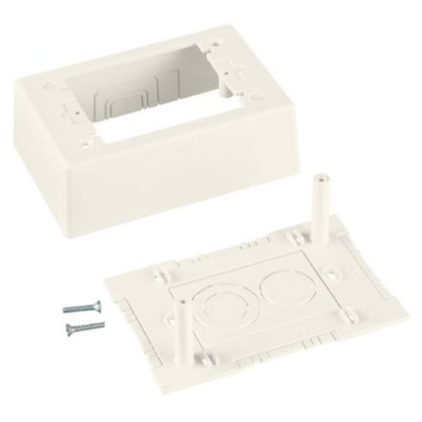 JBP1WH Single Gang Screw Together Outlet, White - 2 Piece