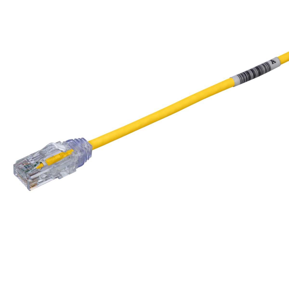 1 ft. SD 28 AWG CM-LSZH Cat6 Patch Cord, Yellow