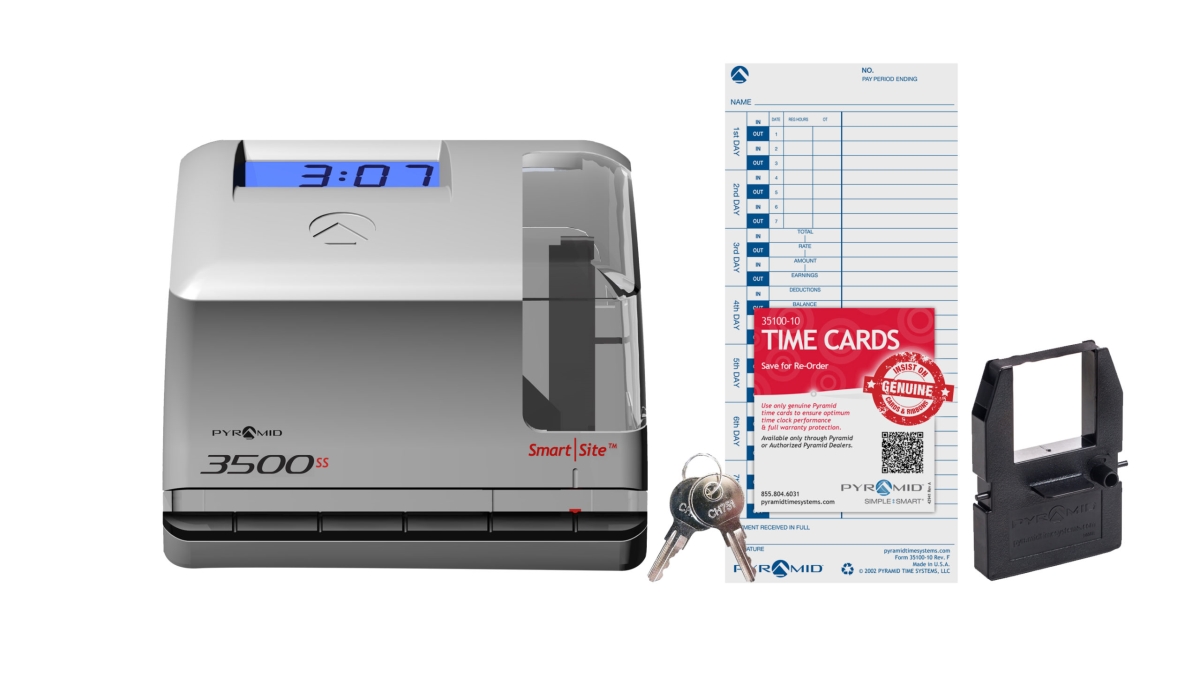 Picture of Pyramid Time Systems 3500SS Multi-Purpose Time Clock & Document Stamp