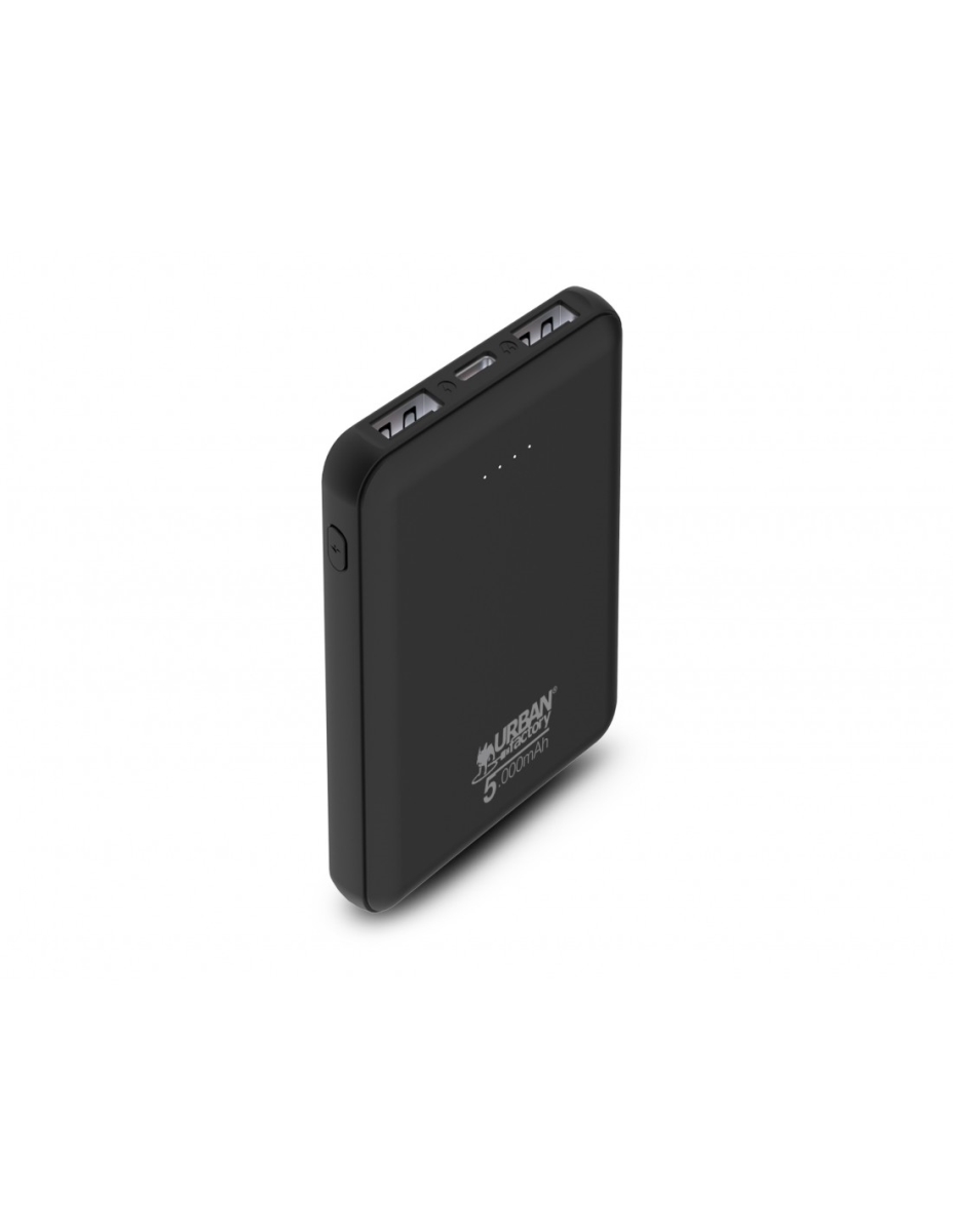Urban Factory - JUICEE Max: 5.000 mAh Compact Battery - For Micro USB Device, USB Type A Device, USB Type C Device - Lithi