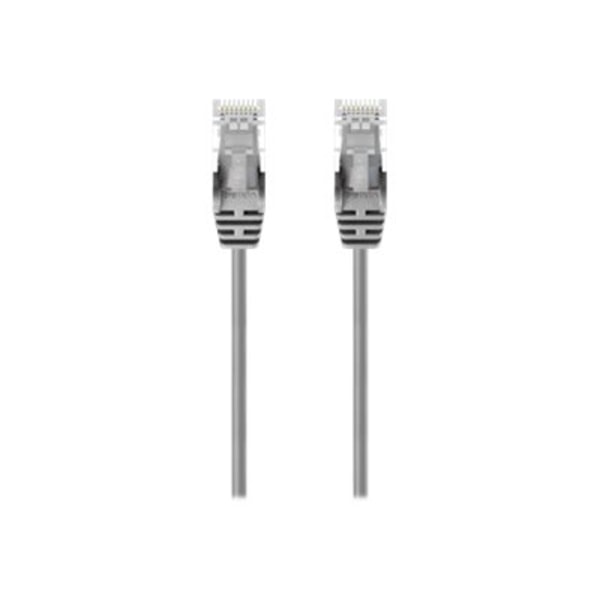 CE001B02-S 2 ft. 28AWG Cat6 Slim Patch Network Cable, Gray