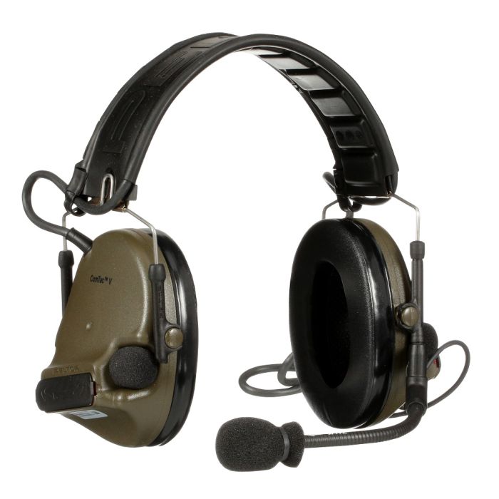 Picture of 3M MT20H682FB-47 GN Foldable Single Lead ComTac V Headset, Green