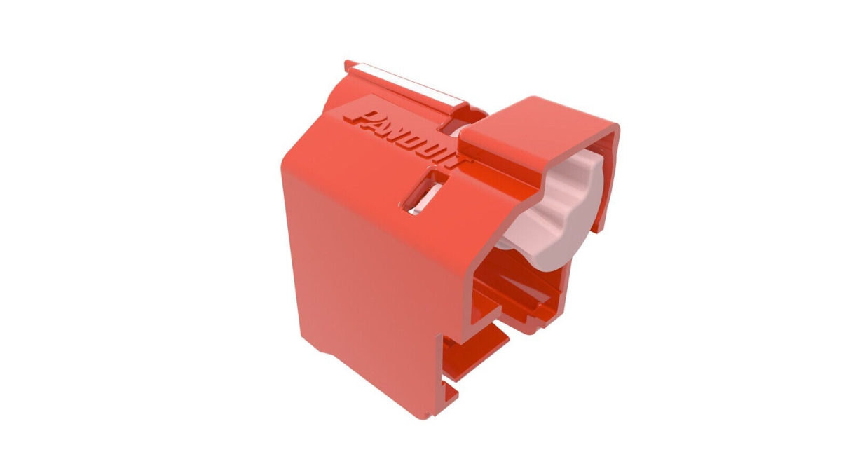 10 in. Devices Standard Lock-In Outlet Port Kit, Red