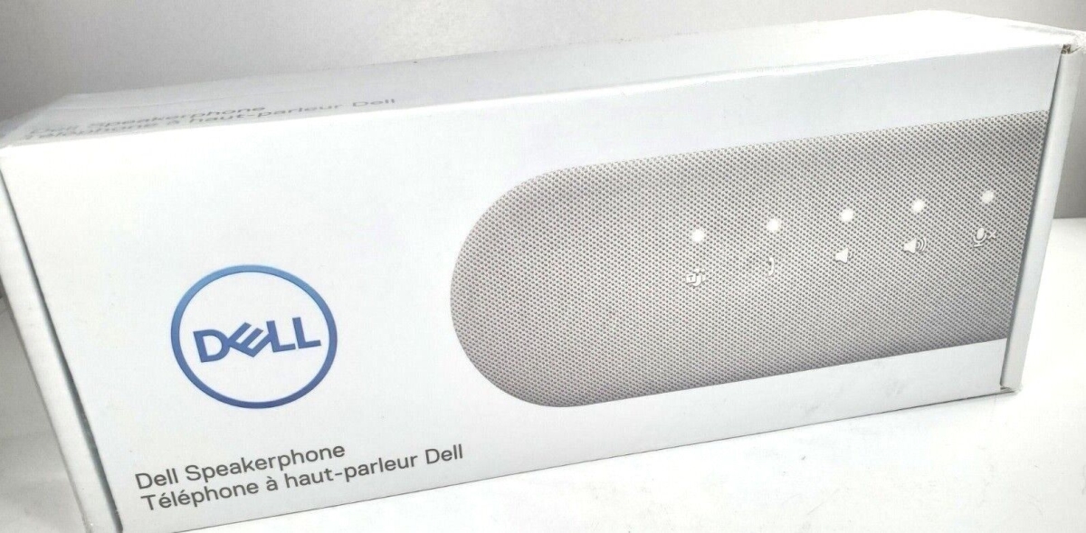 Picture of Dell Marketing SP3022-DDAO USB Computer Speakerphone for PC&#44; Laptop & Monitor - Silver