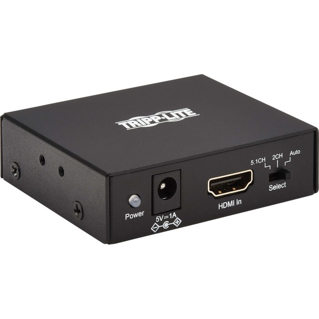 Tripp Lite P130-000-AUDIO2 4K HDMI Audio De-Embedder & Extractor with Toslink, RCA & 3.5 mm Stereo Output