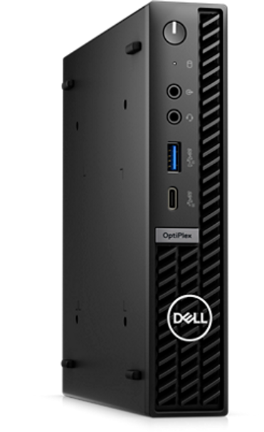 Picture of Dell HX1X7 Optiplex Micro Plus Core i5-13500T 8 GB 1 DIMM 256 GB SSD No Wireless Windows 11 3 DP 1 USB-C Desktop Computer