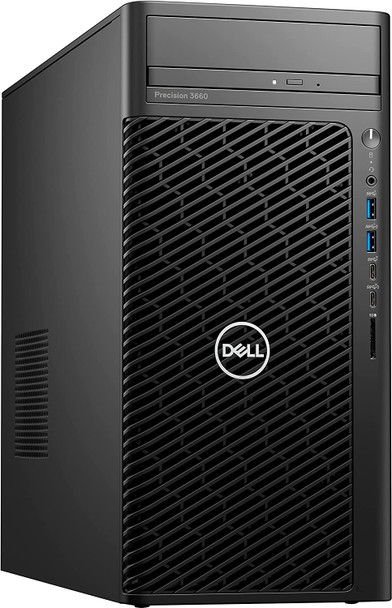 Picture of Dell 339KF Precision Tower 3660 Core i7 13-13700 16 GB 2 DIMMS 512 GB SSD AMD Radeon Pro W6400 R Desktop Computer