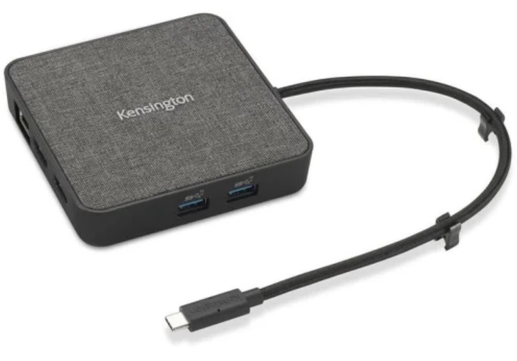 Picture of Kensington K32857WW Seizes the Power of USB4 Technology to Maximize Productivity & Help You Get the Thunderbolt 4 Mobile Station&#44; Black & Gray