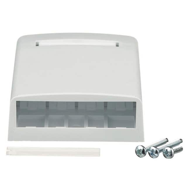 4 Port Mini Com Surface Mount Box, White