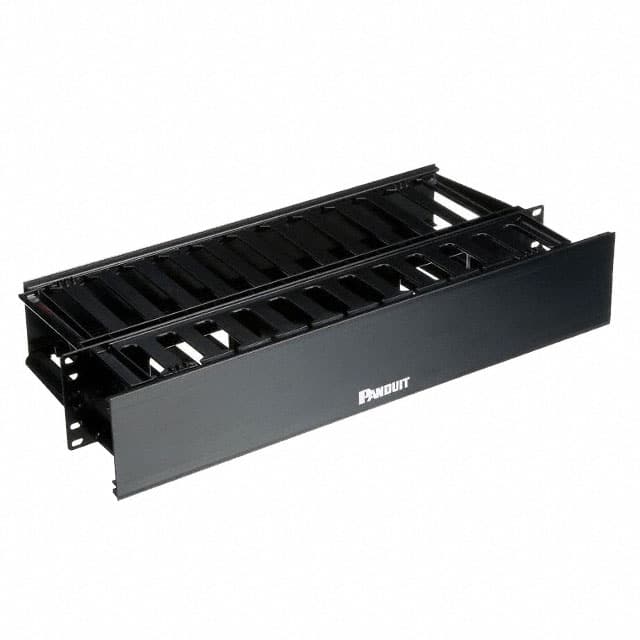 2RU Front & Rear Horizontal Dual Sided Cable Manager