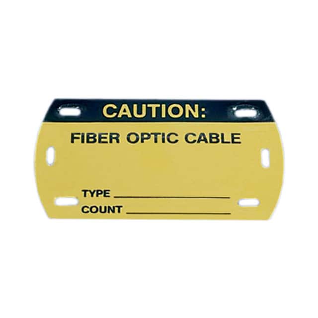Self-Laminating Fiber Optic Cable Marker Tag - 5 Tag