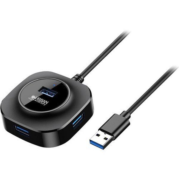 MHU30UF Minee USB 3.0 4-Port Hub, Black