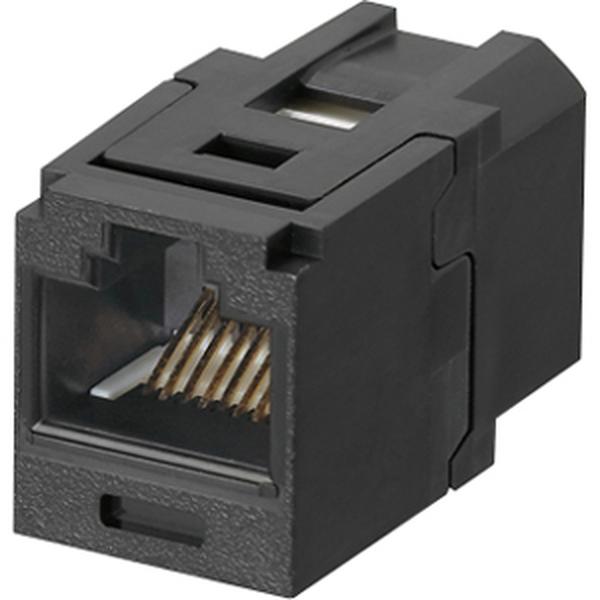 Mini-Com Cat6 UTP Coupler Module, Black