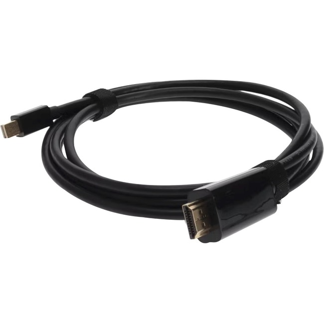 Picture of Add-on MDP2HDMIMM6W 6 ft. Mini-Display Port Male to HDMI Male Black Cable for Resolution Up to 2560x1600&#44; Black