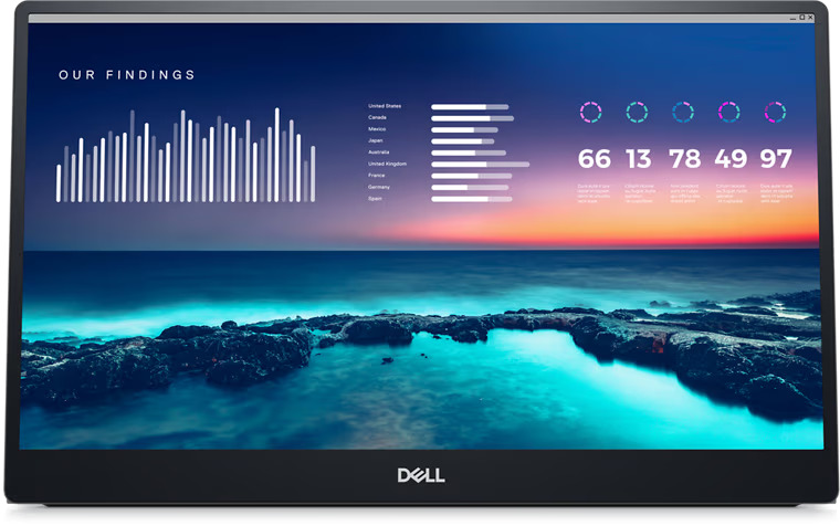 Picture of Dell DELL-P1424H 14 in. Portable Monitor