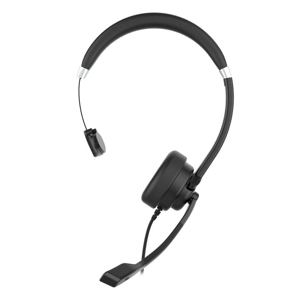 360 Connect USB Mono Headset with Microphone - Noise Cancelling Boom Microphone