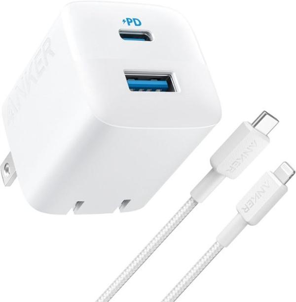 Picture of Anker B2335J22-1 32 watt 3-Port Charger with 6 ft. C-L Cable - White